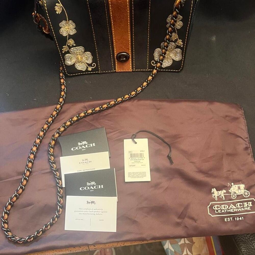 Coach Women's Brown and Black Bag